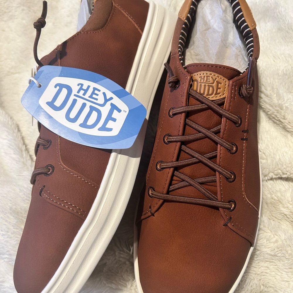 Hey Dude Men's Tan Sneakers